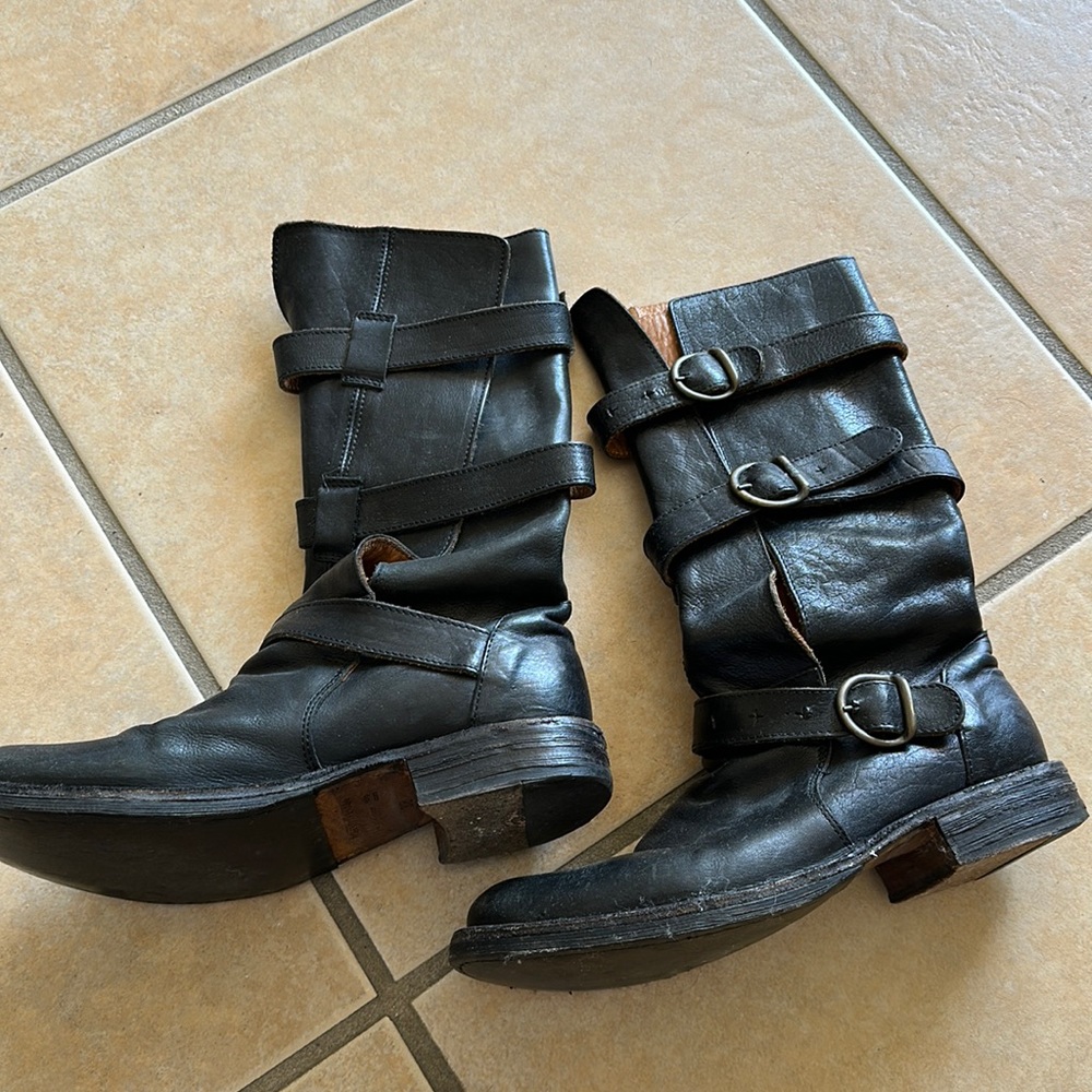 Fiorentini + Baker buckle boots black 38